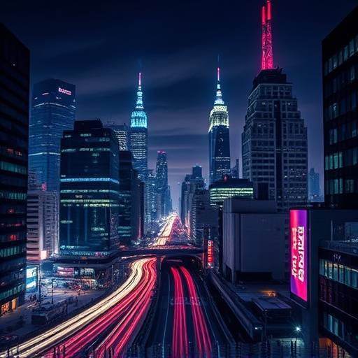 Capa da s&radic;&copy;rie 'Cr&radic;&yen;nicas da Metr&radic;&ge;pole' com um horizonte urbano noturno e reflexos de neon.